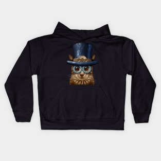 Steampunk Cat Kids Hoodie